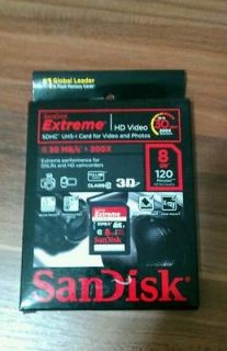 sandisk extreme 8gb sd card sdhc uhs class10 genuine for