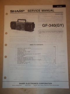 sharp service manual gf 340 340gy radio boombox time left