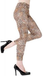 Silky TOM CAT LEGGINGS Medium Spandex Leopard Animal Print