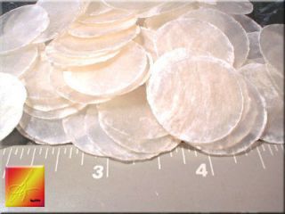 100 capiz shells 1 round one hole seashells shellcraft time