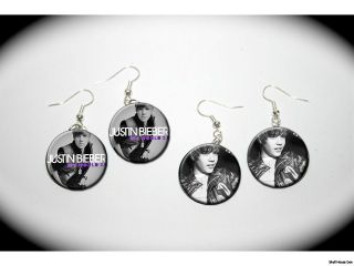 justin bieber bw 2 pairs of charm earrings time left