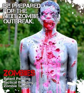   LifeSize Bleeding Zombie Tactical Airsoft shooting Target Silhouette