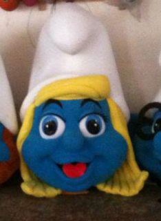 Smurfette Poly Foam Mascot Head Adult Character Costume Smurfs