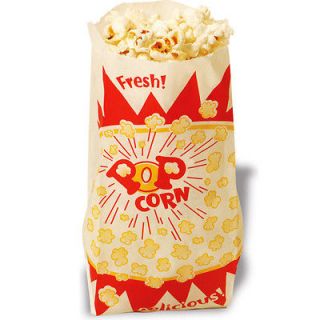 One Thousand 1.5 Oz. Popcorn Maker Serving Bags ~ Bulk Commercial 