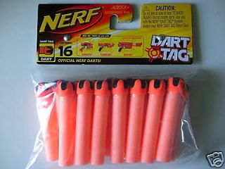 nerf 16 dart tag tagger darts orange strikefire furyfir  10 