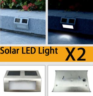   PACK Outdoor Solar Stair Aisle Corridor Driveway Fence Path Lamp Light