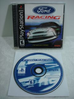 Ford Racing (PlayStation 1, PS1) 1 2 PLAYER RACING SIMULATION