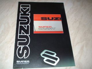 van brochure suzuki super carry 1990 free uk p p