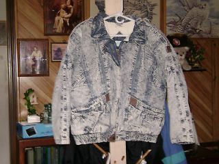 Sergio Valente Vintage 1980 Blue Jean Jacket   Womens Large