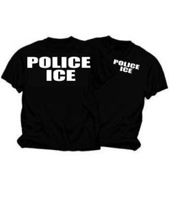 police ice black t shirt more options size type size