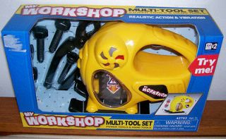   WORKSHOP   MULTI TOOL SET   POWER AND HAND TOOLS   AGES 3+   JIGSAW