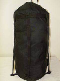 sleeping bag compression stuff sack black 6 strap genuine us