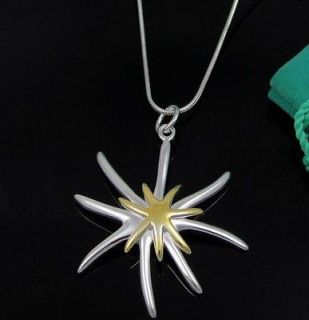 Wholesale Price  New Lovely Starfish Charm Silver Plated Necklace N47