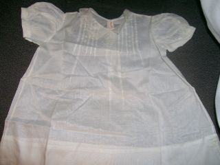 Circa 1950s Baby/Infant Handmade &Embroidered White Christening Gown 
