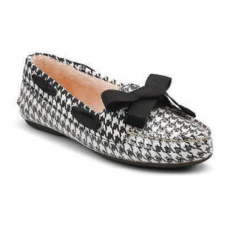sperry top siders black white sequin houndstooth
