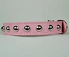 Studded Adorable PU Leather Dog Collar Cat Puppy Collars Size XS S M L 