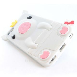 newly listed cute white pig silicone soft gel skin cover