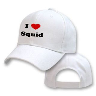 LOVE SQUID ANIMAL BIRD PET CAT DOG EMBROIDERY EMBROIDERED HAT CAP