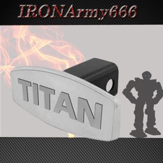   TITAN TOW HITCH RECEIVER COVER CAP MIRROR CHROME STAINLESS STEEL