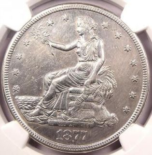 1877 S Trade Silver Dollar   NGC AU Details   Rare Coin ★
