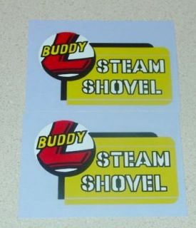 buddy l steam shovel const vehicle decal set bl 053
