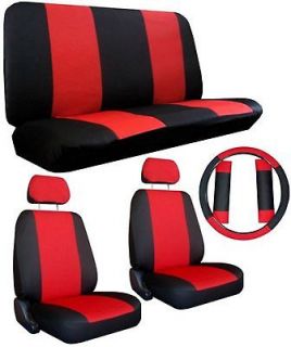   COMFORT CAR TRUCK SUV SEAT COVERS w/ Steering Wheel & Shoulder Pads #A