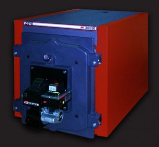 Waste oil fired boiler/heater Lanair MXB 250 cast iron/water heater 