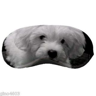 maltipoo maltese puppy dog eye sleeping aid mask sleep shade