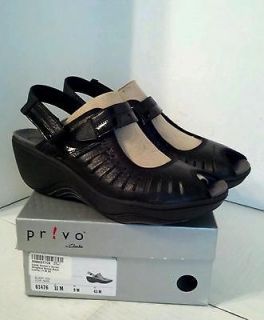WOMENS PRIVO BY CLARKS DURIAN SLINGBACK SANDAL BLACK SIZE 11 IN 