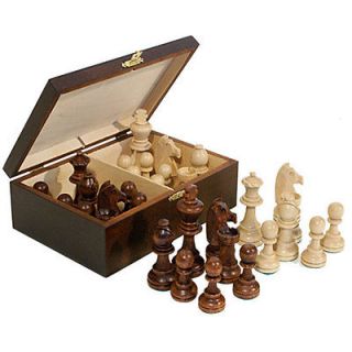 staunton no 7 tournament chess pieces in wooden box time