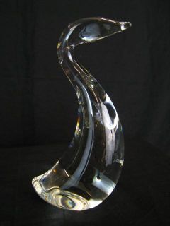 75 Steuben Crystal Goose Gander Glass Art Sculpture Corning, NY 