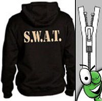 swat zip up hoodie police equipment fbi nsa cia mens