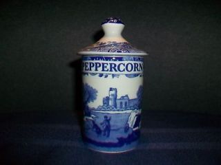 spode blue italian spice jar peppercorn from canada time left