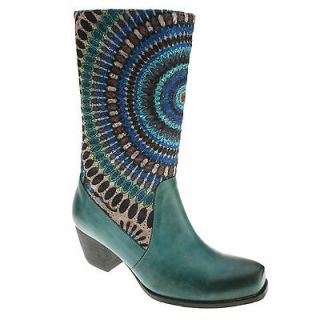 Spring Step Peru Boot Leather Womens Shoes Turquoise All Sizes New