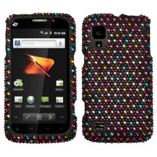   N860 Hard Case Snap On Black Phone Cover Colorful Sprinkle Dots Bling