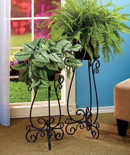 new 2 metal plant display stands garden home decor time