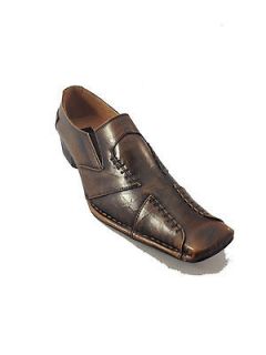 Alberto Fellini Stinson Mens Faux Leather Fashion Shoes Brown