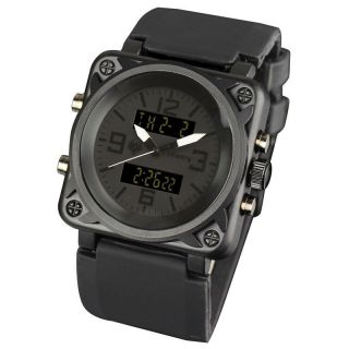   & Analog Military Sport Mens Wrist Watch Stopwatch Black Rubber