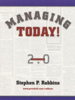 Managing Today by Stephen P. Robbins 1999, CD ROM Hardcover
