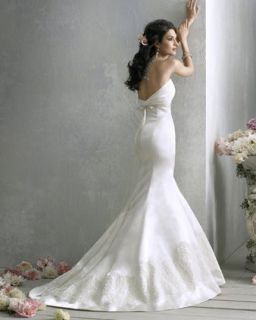 strapless silk lace jim wedding dress mdl hjelm 862