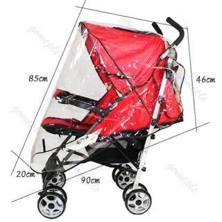   Waterproof Rain Cover Wind Shield Fit Most Strollers Pushchairs Buggys