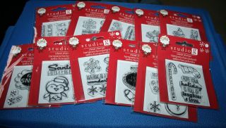 NEW Studio G CHRISTMAS Acrylic Clear Stamp ~Your Choice Several 