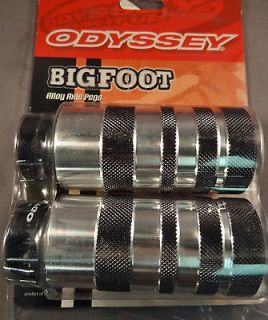 Odyssey Big Foot Axle Pegs for Old School BMX Black Bolt On