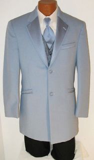   Light Blue Periwinkle Andrew Fezza Tuxedo Jacket Prom Costume 39R