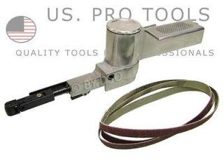 US Pro Professional 10mm Mini Air Belt Sander with 3 Sanding Belts 