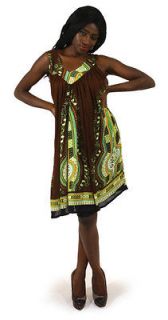AFRICAN STYLE SHORT DRESS TRADITIONAL AFRICAN AFRICA PRINT SUMMER SUN 