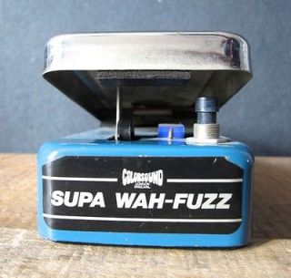 Colorsound Supa Wah Fuzz. Classic pedal 1970ies true vintage material.