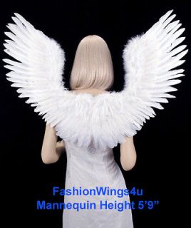   shape Open Swing White Feather Angel Wings Fairy Swan Bird Costume