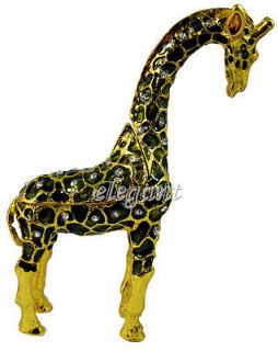   Giraffe Crystals Jewellery Jewelry Jewel Wedding Gift Trinket Box