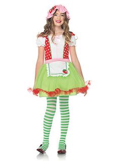girls strawberry sweetie fruit kids halloween costume more options 